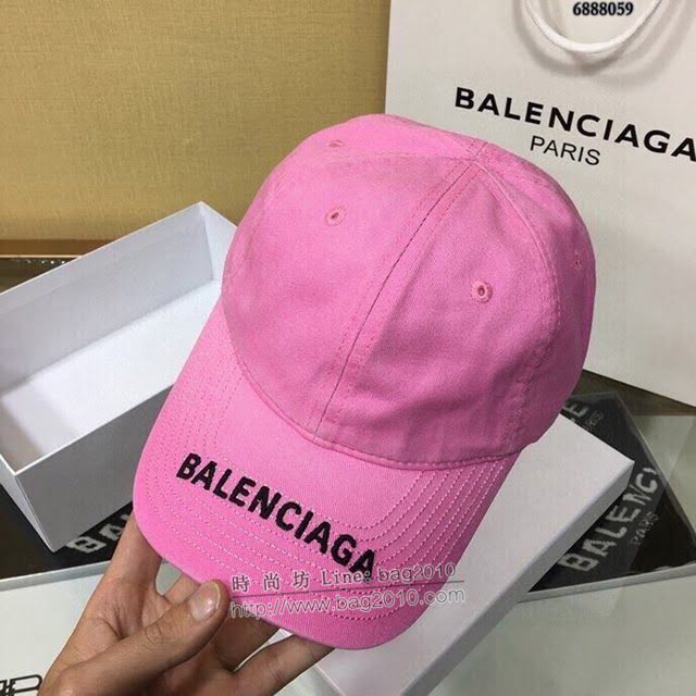 Balenciaga男女同款帽子 巴黎世家刺繡字母棒球帽鴨舌帽  mm1412